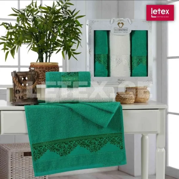 Two Dolphins პირსახოცის კომპლექტი