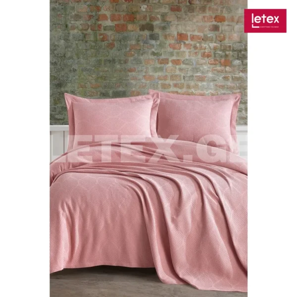 Saheser Home Collection სატინის გადასაფარებელი (Pudra)