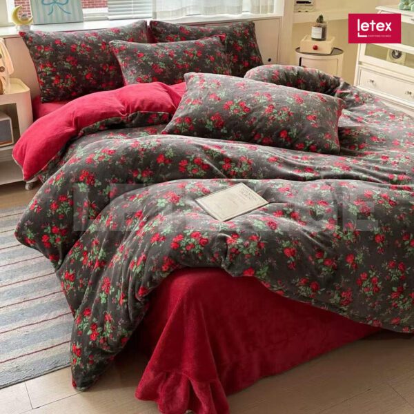 ხავერდის ორსაწოლიანი თეთრეული