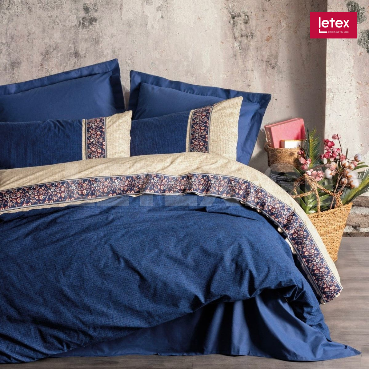 Cotton Box - Folk Art რანფორსის თეთრეული rayen lacivert Cotton Box - Folk Art რანფორსის თეთრეული rayen lacivert